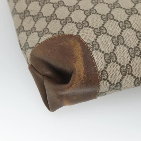 GUCCI GG Supreme Web Sherry Line Tote Bag Pvc Beige - Picture 13 of 16